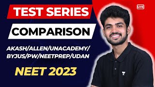 Best TEST SERIES for NEET 2023  AkashallenPWNeetprepudan  Comparison amp Review neettesteries [upl. by Anelrahc]