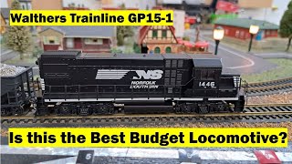 Is this the BEST Budget HO Scale Locomotive Walthers Trainline Norfolk amp Southern GP151 Review [upl. by Epotimet]