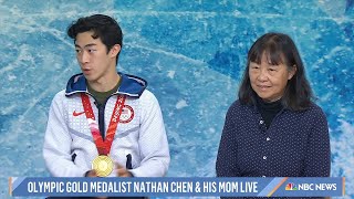 Nathan Chen with His Mom on Today Show Feb 22 2022  Beijing Olympics 2022 [upl. by Emorej]