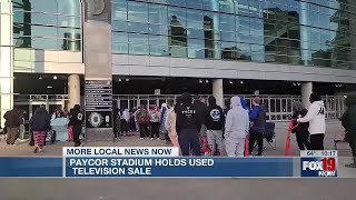 Paycor Stadium holds used television sale [upl. by Severin]