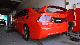 Dyno  138HP Honda Civic FD 18 iVTEC R18 Auto Transmission tuned by Z Garage  Z Dyno Tuning Garage [upl. by Hassi]