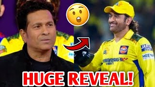 Sachin Tendulkar HUGE REVEAL on MS Dhoni😱 IPL 2024 CSK vs RCB Cricket News Facts [upl. by Imnubulo]