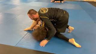 BJJ Light Round 142 Purple Belt vs White Belt [upl. by Rey975]