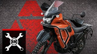 How To Install Tusk Upper amp Lower Crash Bars on a 2022 Kawasaki KLR650 [upl. by Babcock]