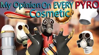 TF2  My Opinion on EVERY Pyro Cosmetic in under 7 minutes [upl. by Assehc]