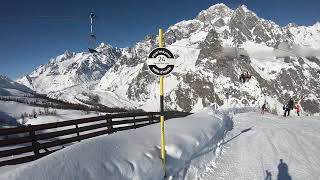 Courmayeur Skiing Italy [upl. by Schechinger493]