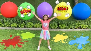 Sofia and story for kids about Balloons with Surprises [upl. by Aneelad680]