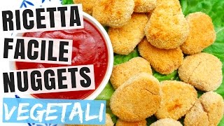 NUGGETS VEGETARIANI RICETTA 100 VEGETALE  IDEE PER CENA VELOCE LEGGERA E SFIZIOSA [upl. by Salkcin]