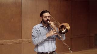 20172018 TMEA AllState Tenor Trombone Etude 1 [upl. by Ellevehs331]