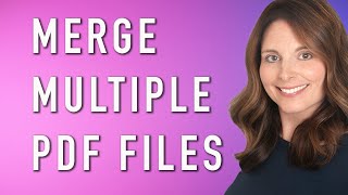 How To Merge Multiple PDF Files  Combine PDF Files into One Document for FREE [upl. by Douville]