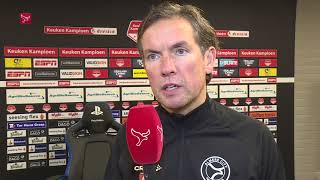 Almere City Fc verliest van De Graafschap  reactie trainer Alex Pastoor [upl. by Landers]