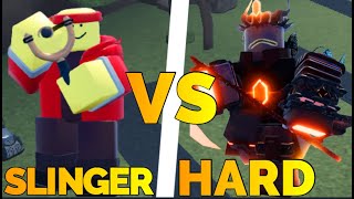 THE NEW BUFFED SLINGER VERSUS HARD MODE Slinger VS Ignitus Tower Blitz Tower Defense Roblox [upl. by Rudiger4]