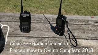 Cómo ser Radioaficionado  España totalmente Online [upl. by Airamat31]