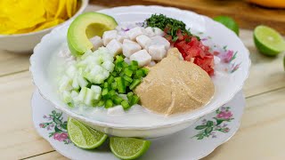 Ceviche de Pescado con Salsa de Maní [upl. by Nadeen]