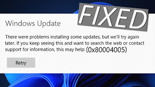 How to Fix Error 0x80004005 in Windows 1011 5 Easy Fixes [upl. by Zobkiw]