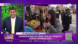 Comerciantes amenaza EN VIVO a alcalde del Rímac tras asesinato de exregidora “Era para tu señora” [upl. by Walling]