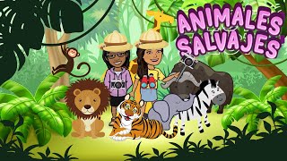 ANIMALES SALVAJES PARA NIÑOSVIDEOS EDUCATIVOS PARA NIÑOS [upl. by Hyozo]