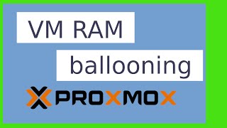 How to dynamically allocate RAM to a VM on Proxmox shorts proxmox virtualmachines [upl. by Shuler]