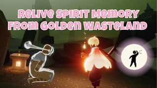 Relive Spirit Memory from Golden Wasteland Lookout Emote  Sky Children of the Light [upl. by Stringer]