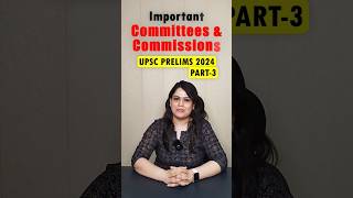 Important committees and Commissions Part3 upscprelims [upl. by Mannuela800]