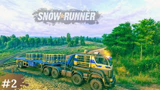 Delivering Chemical containers by Azov 64131 Truck  SnowRunner 4k Gameplay snowrunner gameplay [upl. by Dorice]