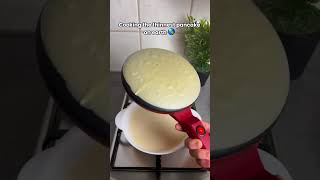 The easiest thin crepe😋 cooking crepes [upl. by Llenehs]