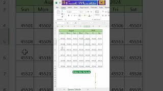 How to create dynamic calendar in excel  how to create calendar in excel 2024 [upl. by Okime]