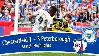 Chesterfield 13 Peterborough United  Johnstones Paint Trophy Final [upl. by Jehiel]