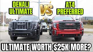 2024 GMC Sierra 3500 AT4 VS Denali Ultimate Is The Ultimate Worth 25000 More [upl. by Pip192]