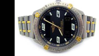 Breitling AEROSPACE Quartz 40mm Titanium 18k Gold on Matching Bracelet Ref  F65062 [upl. by Eseekram141]