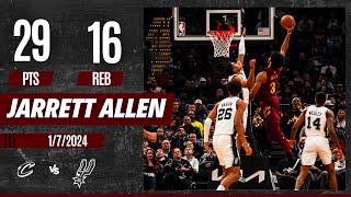 Jarrett Allen  Highlights vs San Antonio Spurs 29 PTS 16 REB 2 AST 1 STL 1 BLK 1119 FG [upl. by Wolfram378]