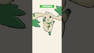 Terriermon PT2 Momentai baby Pretty pleased with the final result monster digimon art shorts [upl. by Kipton]