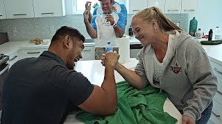 Sarah Backman VS MMA Champion Arm Wrestling 2023 ft Devon Larratt [upl. by Nitsud]