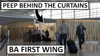 BA First Wing at Heathrow T5  First Lounge Honest Review [upl. by Stepha]