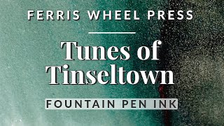 🐳✨ Tunes of Tinseltown Teal Fountain Pen Ink Swatching and Comparison fountainpenink fountainpens [upl. by Yarezed461]