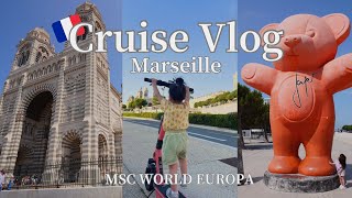 【Travel Vlog🇫🇷】最高すぎた人生初の地中海クルーズ🛳️マルセイユ観光、WORLDEUROPA乗船編✨ [upl. by Ennylhsa98]