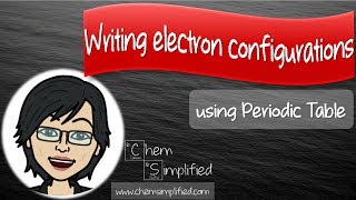 How To write electron configuration using periodic table  Dr K [upl. by Morgun561]