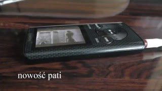 Walkman Sony NWZE384 8GB Mp4 Mp3 odtwarzacz wideo muzyki unboxing first look test [upl. by Leach]