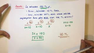 Denklem Kurma Problemleri I Video Anlatım Matematik Ders Videoları [upl. by Rocray]