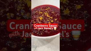 Jack amp Cranberry Sauce 🥃 Food Cooking Recipe Thanksgiving JackDaniels [upl. by Zerelda]