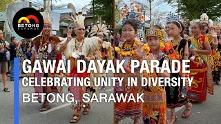 Gawai Dayak Parade  Betong Sarawak [upl. by Llerehc539]