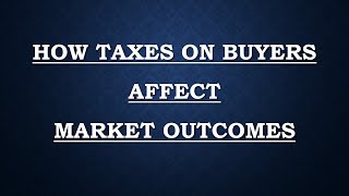 How Taxes on Buyers Affect Market Outcomes [upl. by Otte]