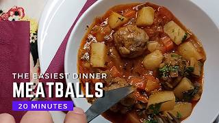 The Secret to Making Meatballs Stew in Just One Pot [upl. by Svoboda]