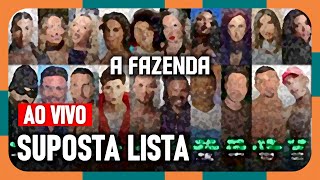 A FAZENDA 2024 Veja a lista de nomes cotados para quotA Fazenda 16quot AFazenda16 AO VIVO [upl. by Derna55]