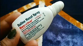 Nasoclear Saline Nasal Spray Uses In Hindi  Saline Nasal Spray Kaise Use Kare  नेसोक्लियर [upl. by Sidwohl]