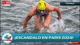 Escándalo en París La triatleta belga Claire Michel lleva días hospitalizada tras nadar en río Sena [upl. by Teodor793]