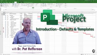 MS Project 2  Intro Defaults and Templates [upl. by Savart720]