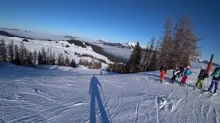 Ski Steinplatte  Plattenkogel bis Steinplattenlift  Rote 9 HDR OIS FHD 60fps [upl. by Yecak]