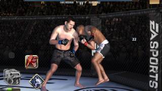 Chris Weidman vs Mark Muñoz  EA SPORTS UFC iOSAndroid Demonstration Fighter [upl. by Amihsat]