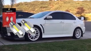 HOW TO INSTALL INTERIOR LIGHTS AND TRUNK LIGHT  EVO X  31mm LED [upl. by Lledal395]